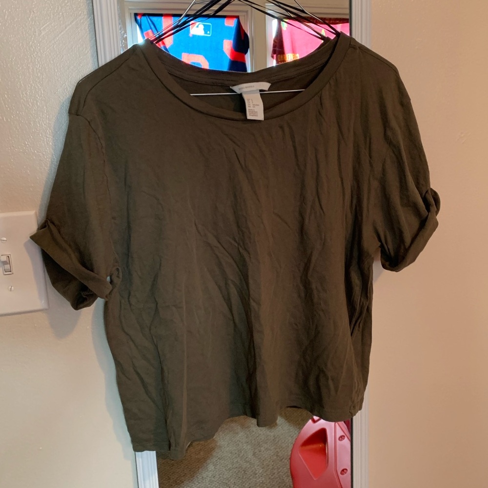 Two H&M basic cropped tops in size small.